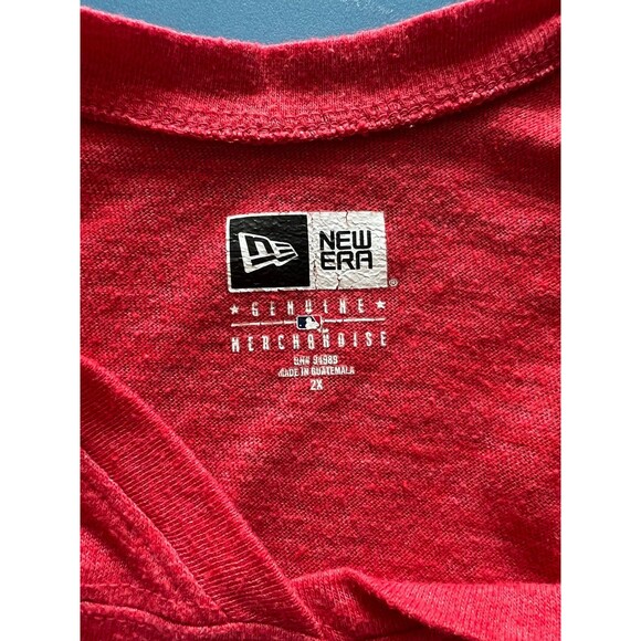 Texas Rangers Crop Top Tee One Shoulder size 2X Womens Baseball Top New Era - Picture 2 of 7